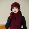 Man Hat Lady Grandma Warm Knitted Wool Hat Mom Hat Winter Old Lady Cold Hat Scarf