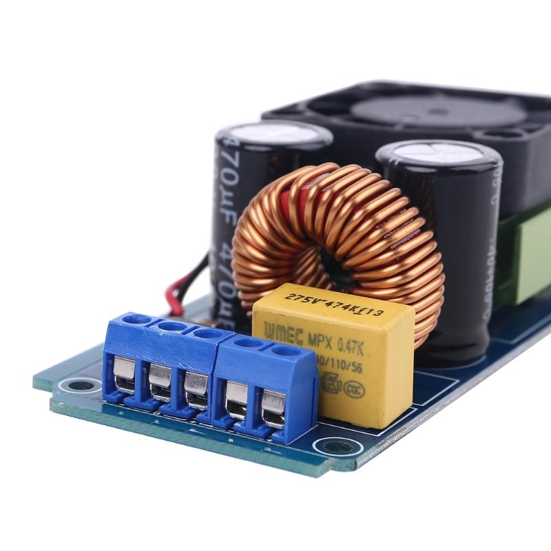 IRS2092S 500 Вт моно канальный цифровой усилитель класса Stage HIFI плата усилителя мощности с вентилятором