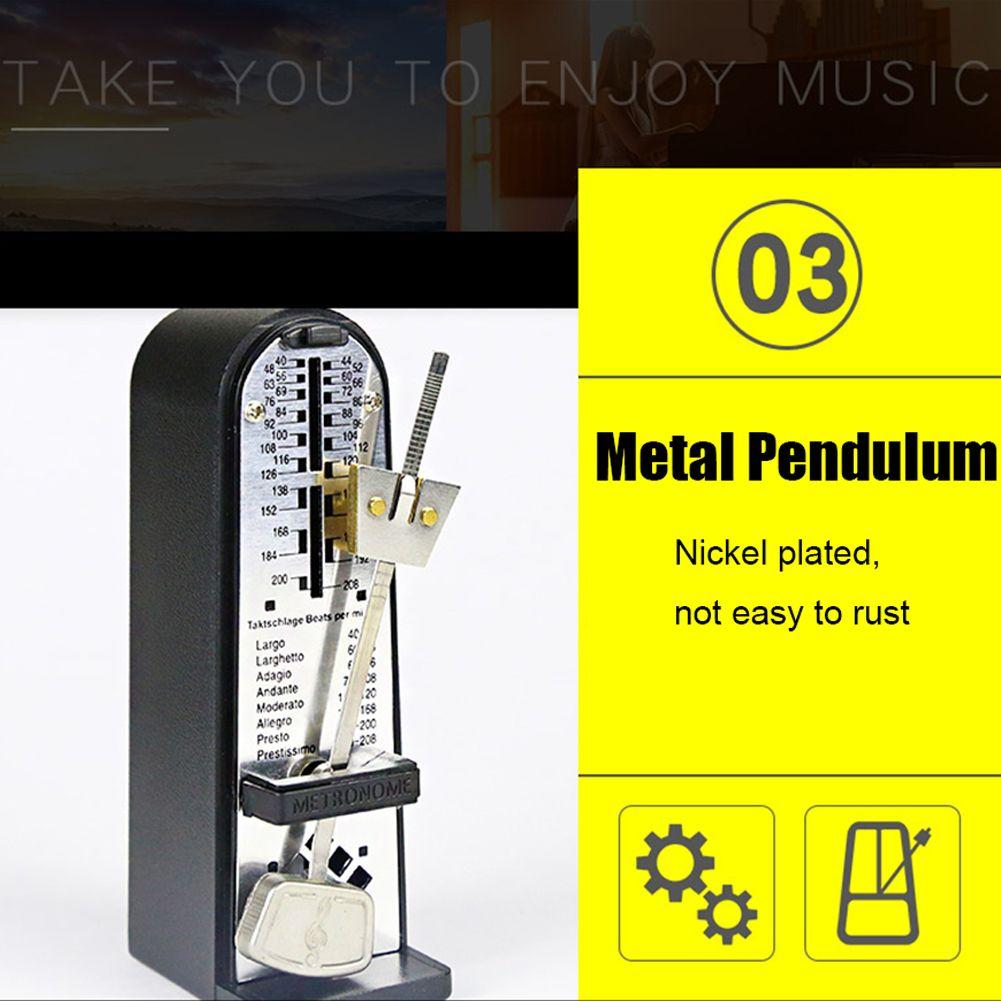 Metal Wind Up Portable Beats Rhythm Portable Metronome Mechanical Metronome Mini Tick-tock
