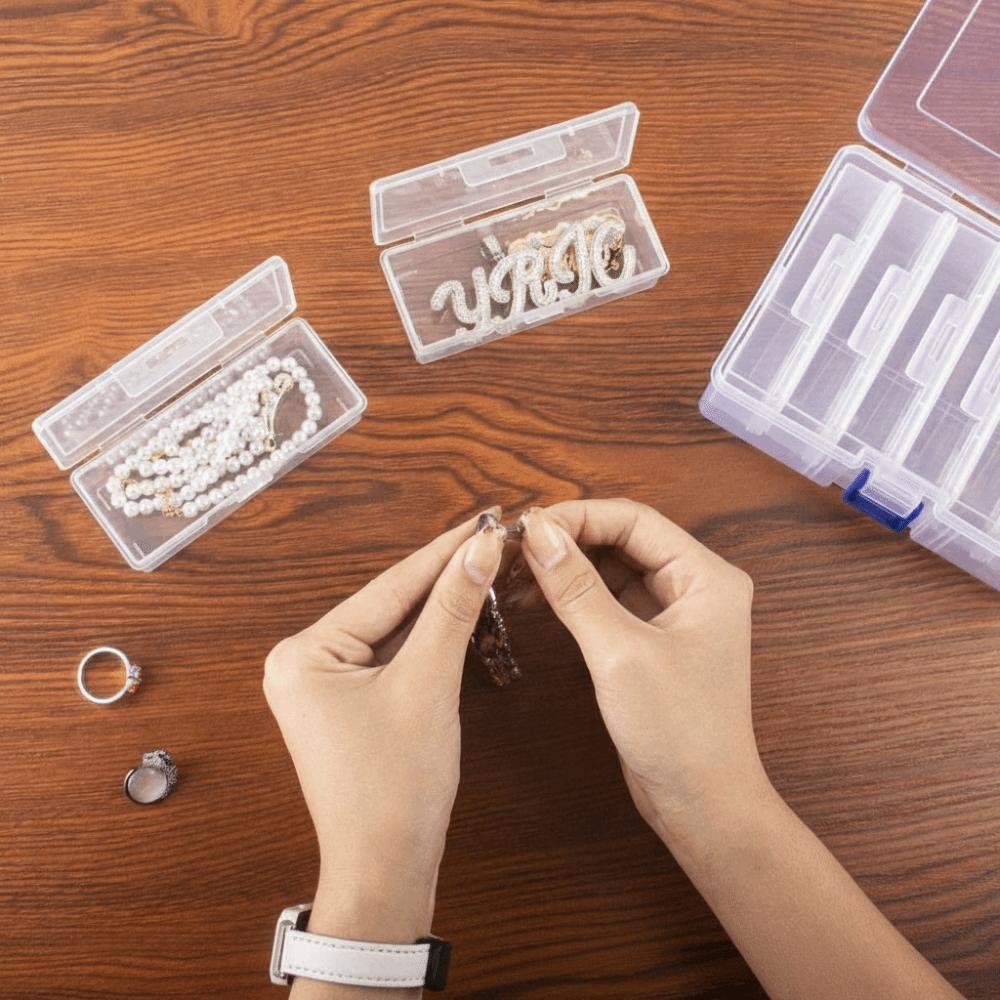 Clear Clear Storage Box Plastic Craft & Sewing Supplies Container Organizer Case Home Storage