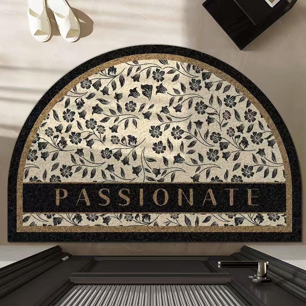 Ковер в американском стиле в стиле ретро, противоскользящий коврик, легкий роскошный полукруглый коврик, устойчивый к грязи, входной коврик