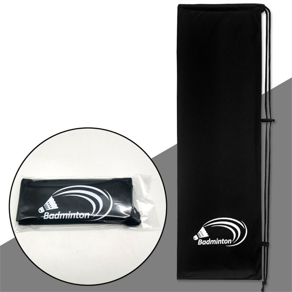 Фланелевый чехол для хранения бадминтона, карман на шнурке, защитный чехол для теннисной ракетки