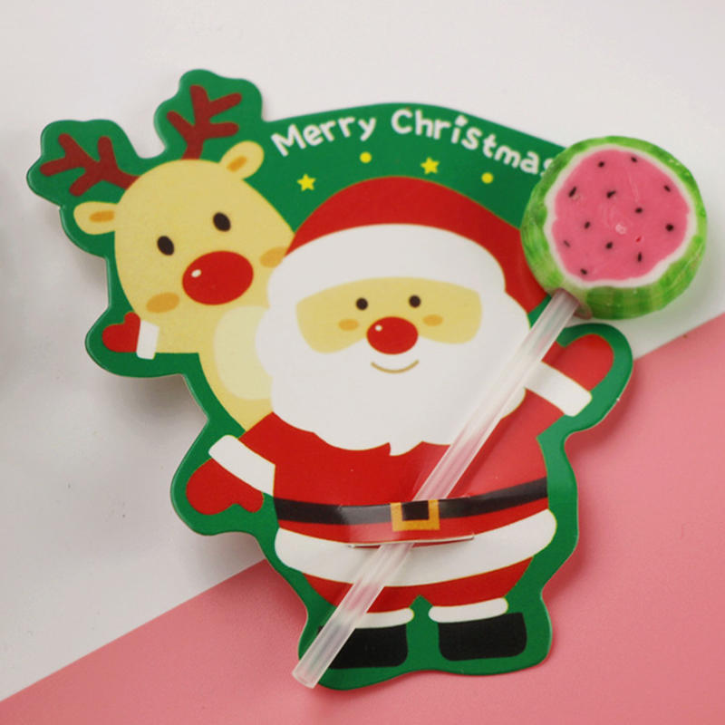 Множество стилей на выбор Праздничная мультяшная леденцовая декорация Бумажная карточка