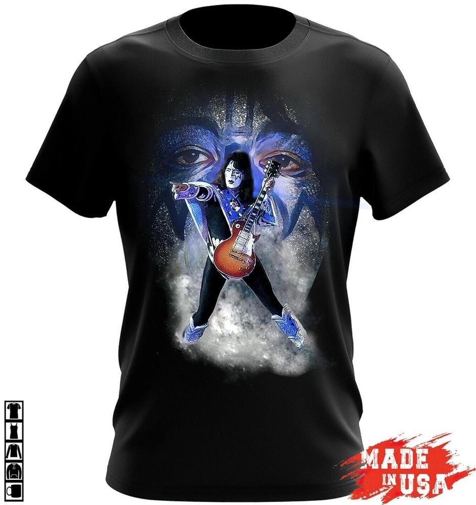 Новая винтажная футболка Ace Frehley Подарок для фанатов Унисекс S-5XL Футболка DO279 Унисекс Футболка