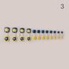 Fashion False Gel Short Square Glitter Strip Nail Art Fake Toenails Toes Nails Decor Toe Nails