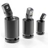 3 Piece Universal Joint-Socket, Impact Swivel Socket Set, 1/4-Inch, 3/8-Inch, 1/2-Inch Drive Set