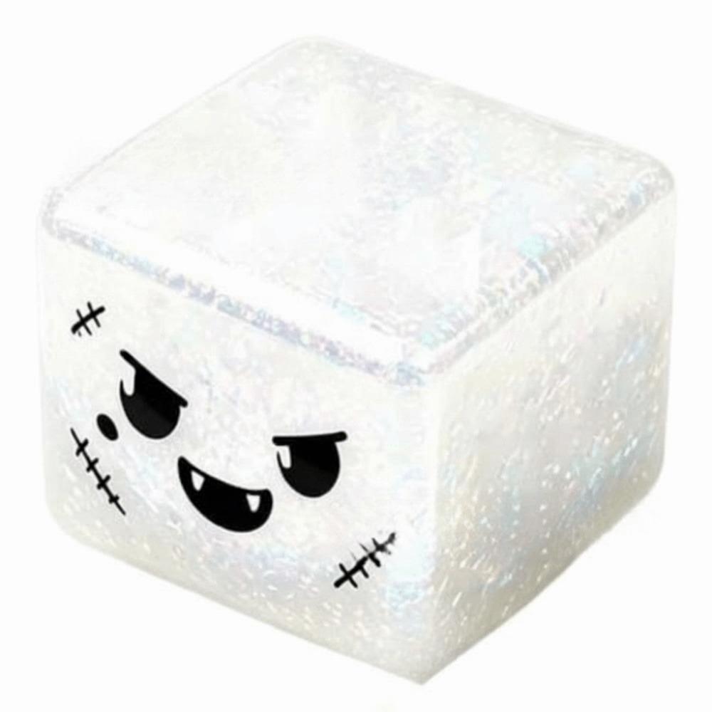 Spooky Design Fidget Toy Slow Rebound Stress Relief Toy Cube Maltose Squishy Halloween