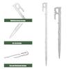 6Pcs 20/35CM Camping Tent Stake Heavy Duty Stainless Steel Multi-functional Outdoor Garden Yard Tarp Canopy Windproof Ground Spike Metal Tent Peg