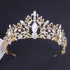 Baroque Crystal Wedding Crown Headbands for Princess Tiaras Headdress Rhinestone Diadem Party Pageant Bridal Hair Jewelry