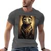 Steampunk Cat Tshirt Utility Work Short Sleeve Top
