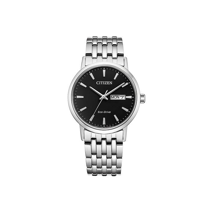 Citizen Fashion Calendar Eco-Drive Quartz Movement Stainless Steel Watch Men watches Black BM9010-59E
