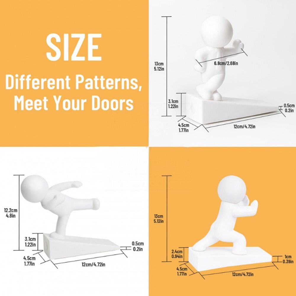 Милый мультяшный декоративный дверной стопор без сверления, фигурка, дверной стопор, противоударный, нескользящий дверной бампер для дома и спальни