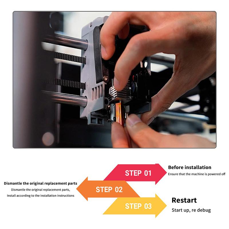 Flashforge AD5X Nozzle Upgrade Kit Hotend Extruder Detachable Multiple Size Durable Accessory for Innovative Prototyping