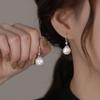 Luxurious Sterling Silver Pearl Earrings - Elegant, Anti-Allergy, High-End Ear Hooks