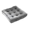 Square Seat Cushion 16x16 Inches Solid Color Stuffed Chair Pad Velvet Thick Seat Cushion for Dining Chair Floor Home Office