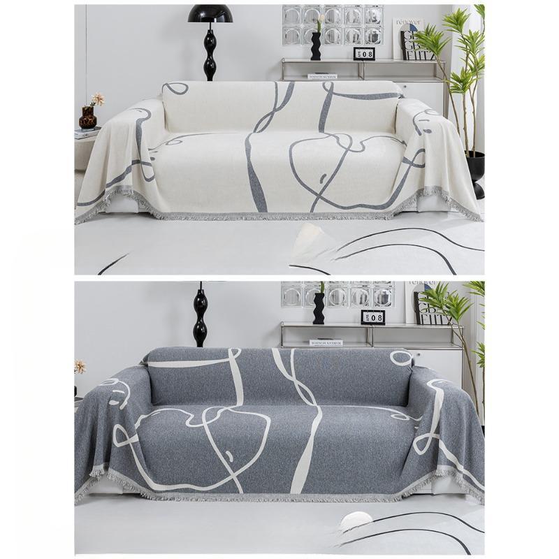 Полотенце для дивана из синели, полное покрытие, ткань «Четыре сезона», универсальное пряморядное цельное нескользящее покрывало, одеяло