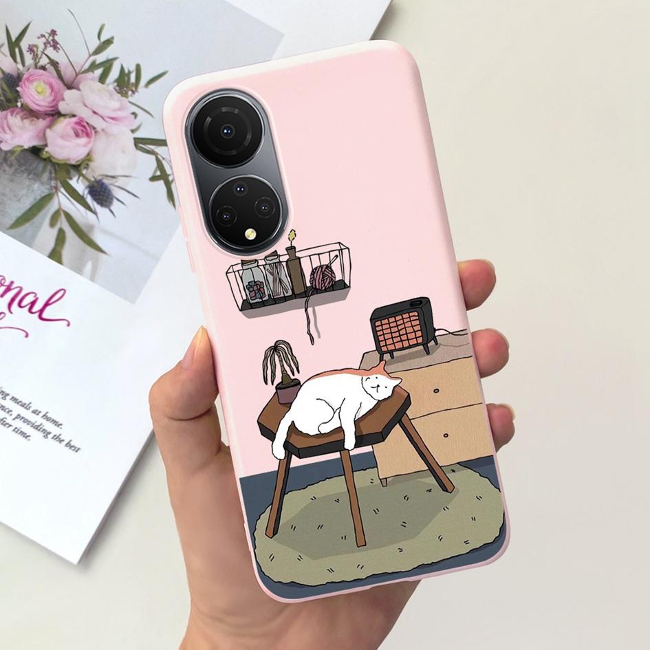 For Honor X7 X7a Case Lovely Duck Astronaut Soft Silicone Matte Phone Cover For Honor X7b CLK-LX1 Funda X 7b X 7a HonorX7 Bumper