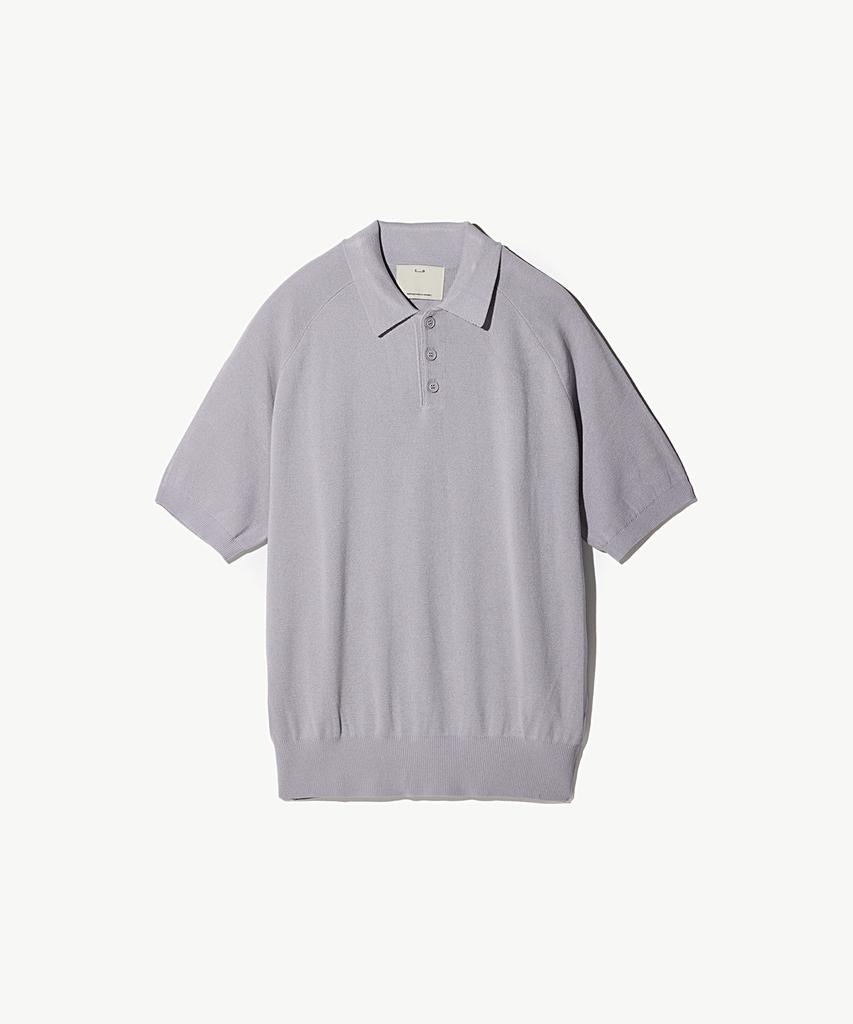 STCO Codigallery Strong Material Raglan Short Sleeve Knit Light Violet (Oversized Fit)_Cktvb02Nst