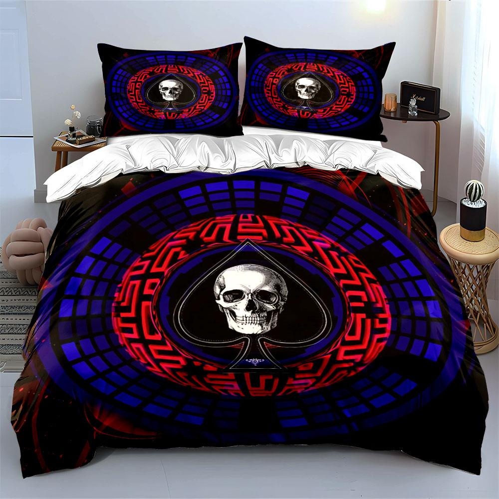 "Gaming Room Art Decor Set" Bedding Set with 1 Duvet Cover 2 Pillowcases Single Double King Queen, Gift