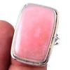 Natural Pink Opal Gemstone Handmade 925 Solid Sterling Silver Ring Size 9.5 P6e07