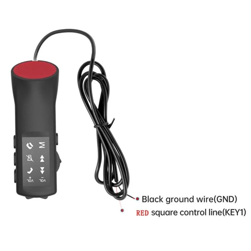 Портативное управление рулевым колесом автомобиля с серебристым многофункциональным пультом дистанционного управления для мультимедиа Простая установка Прочный