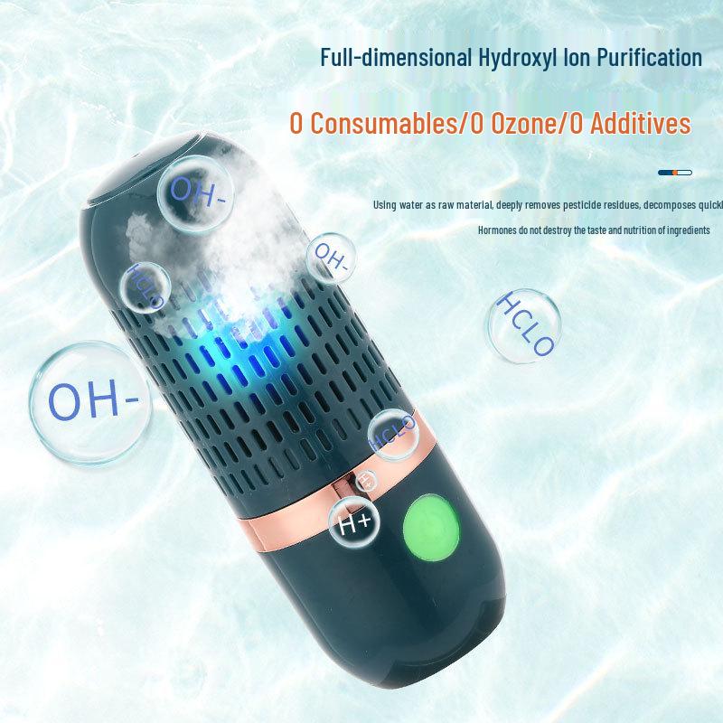Беспроводной очиститель фруктов и овощей: Бытовой прибор для мытья и дезинфекции продуктов, удаления остатков пестицидов.