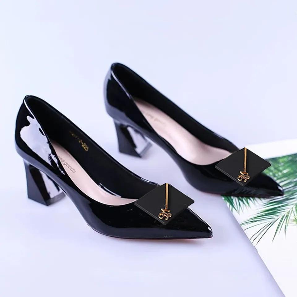 Женские милые легкие удобные туфли на квадратном каблуке для офиса, карьеры, отдыха, работы, карьеры, туфли-лодочки ba178