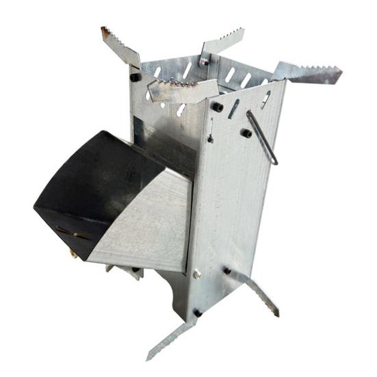 Дровяная походная ракетная печь для кемпинга, для пеших походов, путешествий, пикника, барбекю, из нержавеющей стали, портативная дровяная печь