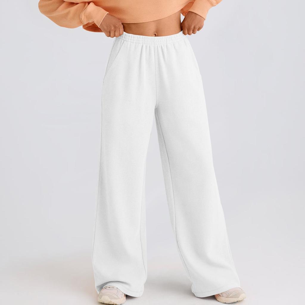 Женские спортивные штаны Женские мешковатые прямые спортивные штаны с завязками на резинке и поясом Повседневные брюки для бега Женские осенние брюки