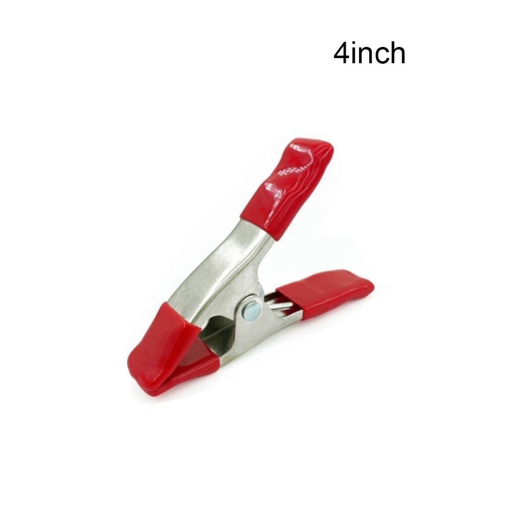 Portable Metal Wedding Dress Clip 4/6inch Multi-Purpose Spring Clamps a-shaped Non-Slip Rubber Photography Clips Backdrop Setup