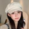 Autumn and Winter Octagonal Hat Maillard Wears a Hat Female Retro Face Ducktongue Newsboy Hat Advanced Sense
