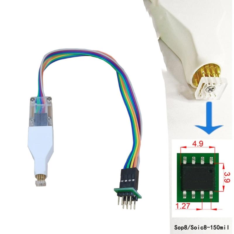 Прецизионный тестовый зажим SOP8 150mil с узким корпусом и проводом с шагом 4,4 мм для надежного соединения