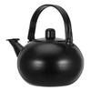 Stainless Steel Teapot Black Stovetop Kettle With Lid Strainer Handle Loose Leaf Metal Home Kitchen Bar Tea Coffee