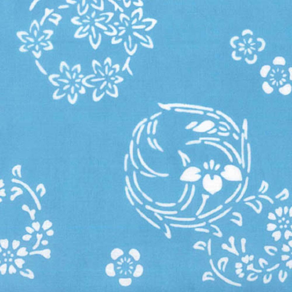 Todaya Shoten Tenugui with a flower pattern Niwa-zome (hand towel) (819)