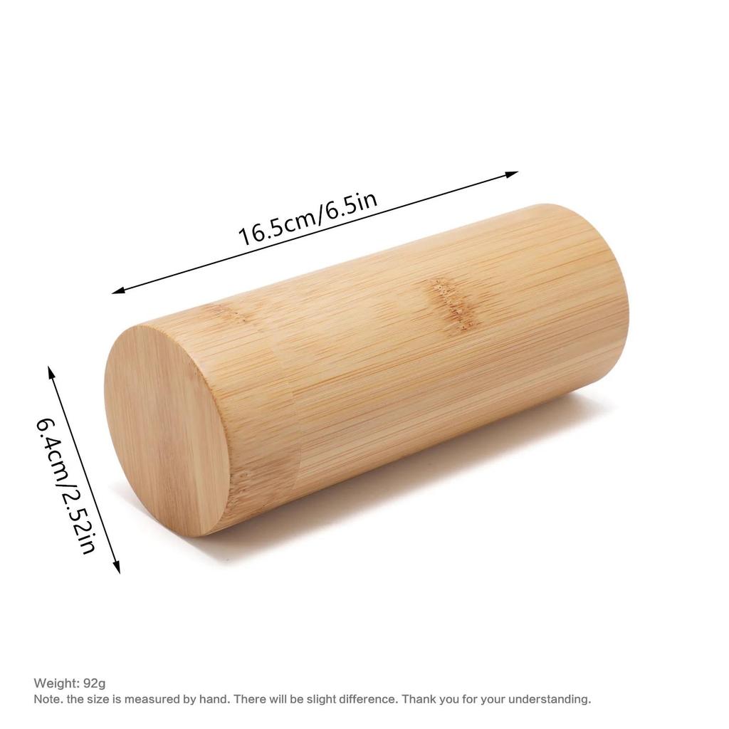 1шт цилиндрический бамбуковый деревянный футляр для очков ретро бамбуковый футляр для очков натуральный бамбуковый цвет коробка для хранения влагостойкий
