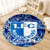 FC Magdeburg Round Area Rug,Carpet Rug for Living Room Bedroom Sofa Playroom Decor,Non-slip Floor Mat56