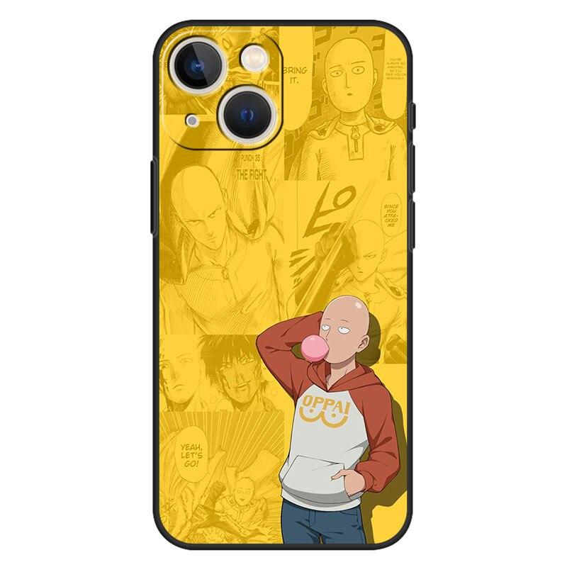 Чехол для iPhone 11 13 12 pro max Cover xr 7 8 Plus Funda XS X 14 5 5S SE2020 Coque One Push Man Сайтама и Фубуки