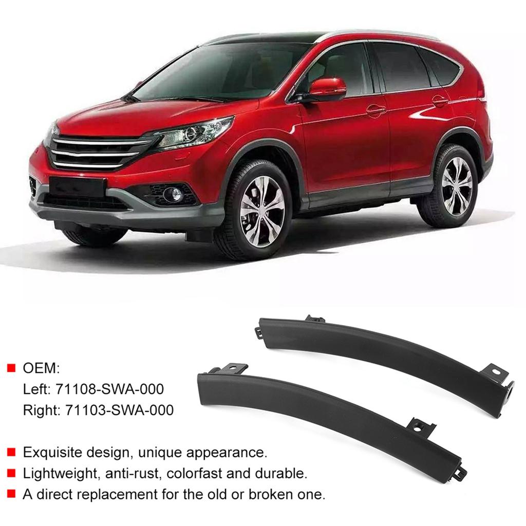 Пара накладок на передний бампер, набор декоративных накладок, подходит для Honda CR V 2007-2011 71108SWA000