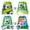 1-20Pcs Football Theme Gift Bags Non-woven Soccer Drawstring Goodie Bag Backpack Kids Sport Birthday Party Favors Decor Supplies