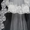 Wedding Accessories Short Wedding Veil White Ivory One Layer Bridal Veil Appliques Lace Edge