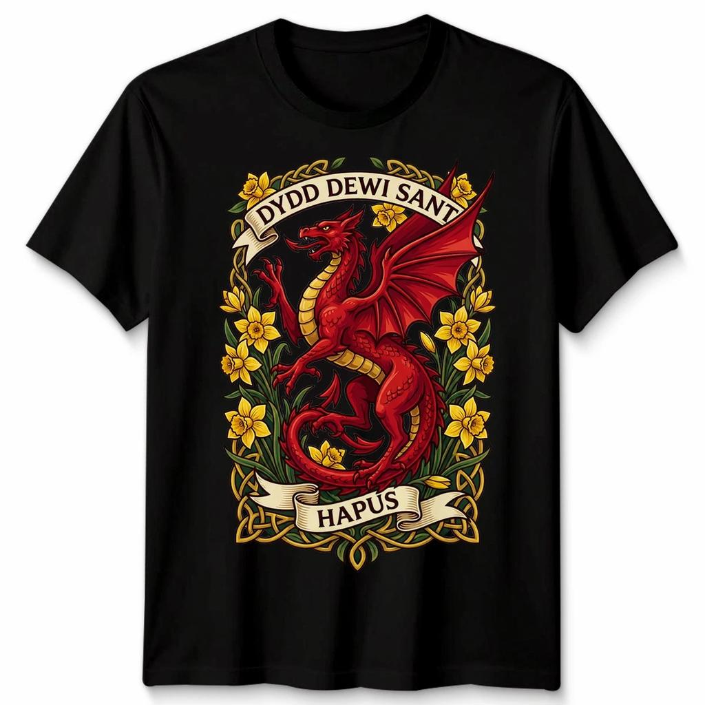 Dydd Dewi Sant Welsh St Davids Day Celebration Unisex Tshirt