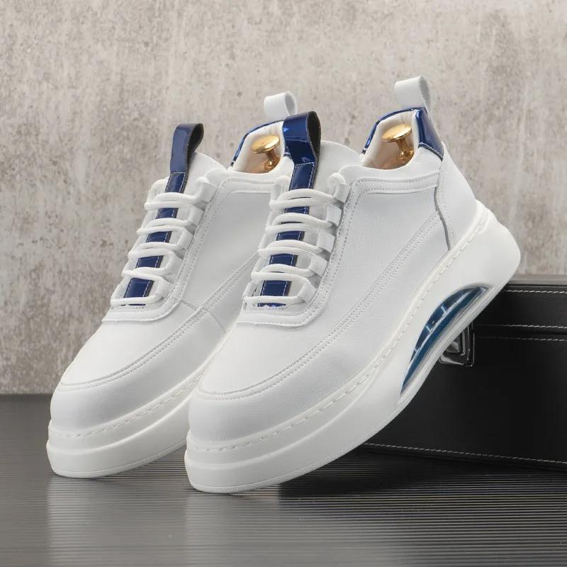 Men Casual Sneakers Platform White Shoes Leisure Male Sneakers Non-slip Men's Vulcanized Shoes Air Cushion Board Shoe