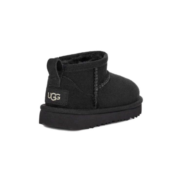 UGG Классические ультракороткие ботинки черного цвета (ребенок, начинающий ходить) Детские кроссовки 1130750T-BLK