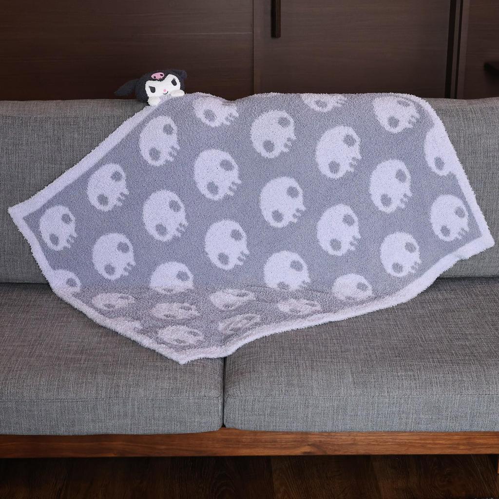 Marushin Sanrio Kuromi Suyamoko Kuromi Mascot Cute and Made with Mitt Stylish Winter Product 3805002000 Blanket, Fluffy, Fabric, Item, Number