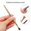Cuticle Pusher Round/Arc-shaped Cutting Edge Double Head Manicure Peeling Nail Care Stainless Steel Pedicure Care Tool Nail Salon