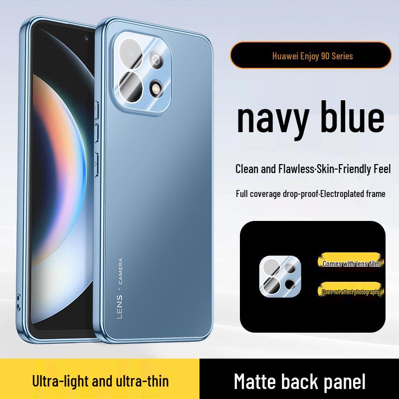 Гальванизированный противоударный чехол для Huawei Enjoy 90 Pro Max, 80s, 70x с полным покрытием линз