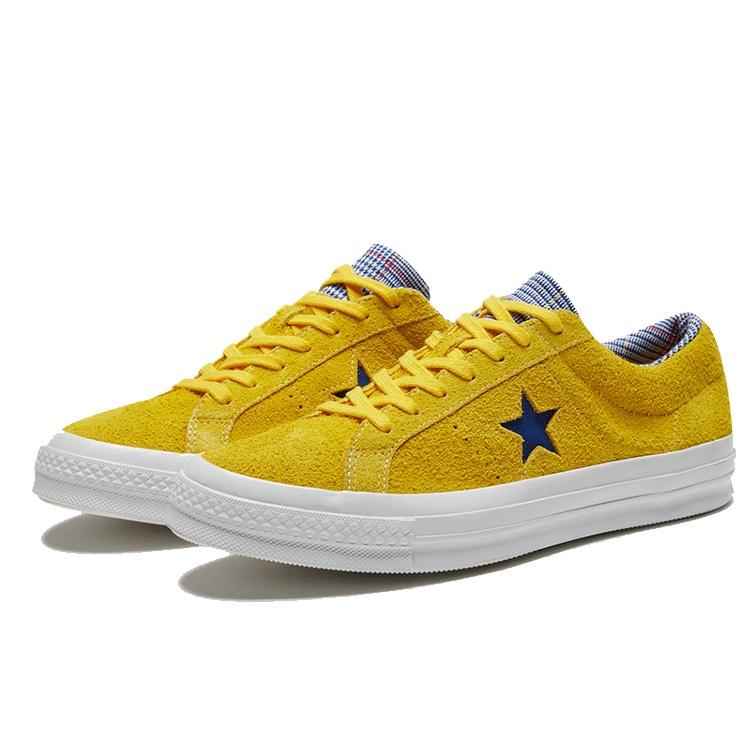 Converse One Star Suede Seasonal Colors Ox 'Amarillo/Rush Blue' Men's 166848C