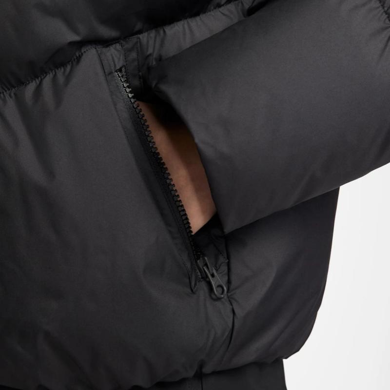 Nike Спортивный стиль Логотип Буква Короткий Пуховик из утиного пуха Ветрозащитный Теплый Свободный С длинным рукавом Женские куртки IB2964-010