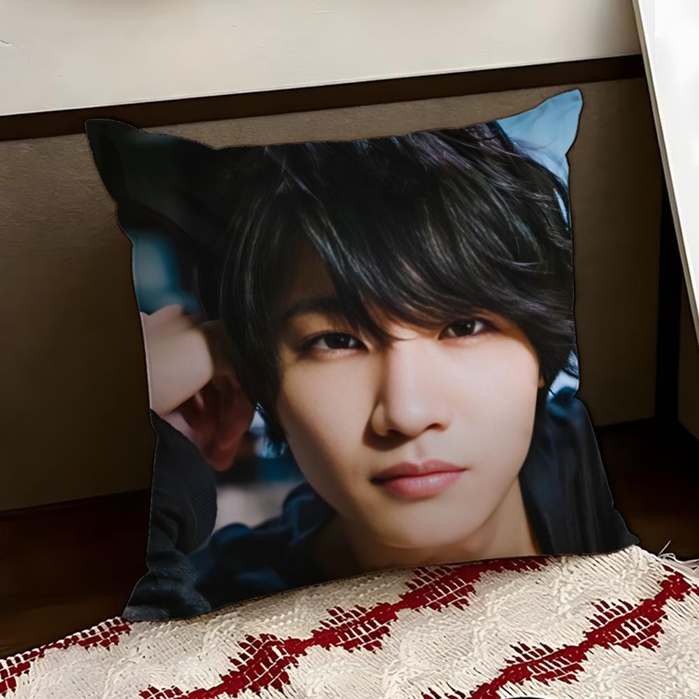 SSakurada DDori Cushion Cover Reversible Soft Durable Pillow Cover Home Car MultiScene Use for Daily Comfort