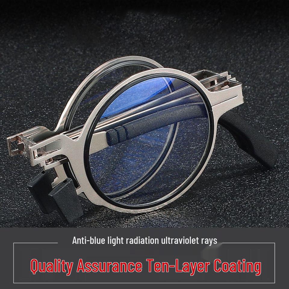 Портативные HD Складные Очки для Чтения, Защита от Синего Света, Сверхлегкая Защита Глаз для Людей Среднего и Пожилого Возраста, Унисекс